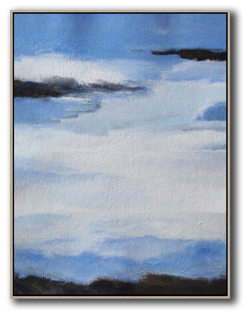 Vertical Abstract Landscape Art #DH9B - Click Image to Close